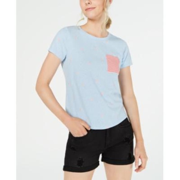 Self Esteem Allover Print T-Shirt, Blue, Med - Picture 1 of 4